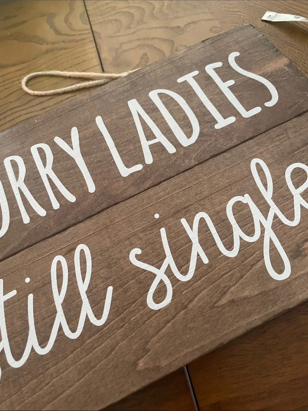 Rustic Wood Sign 